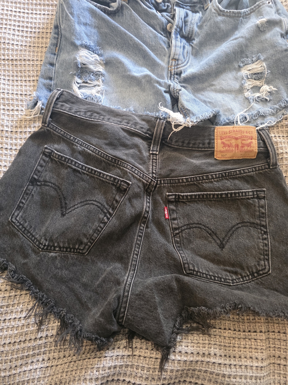 2 Pairs Of Women Denim Shorts